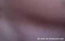 Busty Mexican GF fingered and fucked in hot POV video
